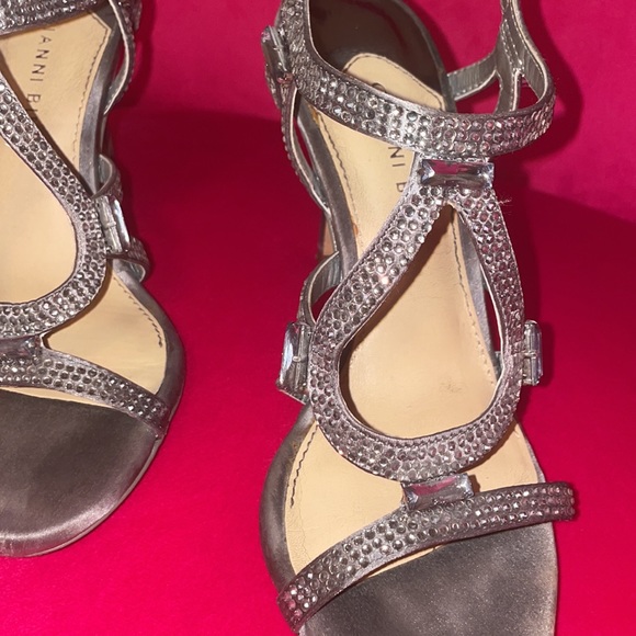 Silver Rhinestone heels - Picture 3 of 5